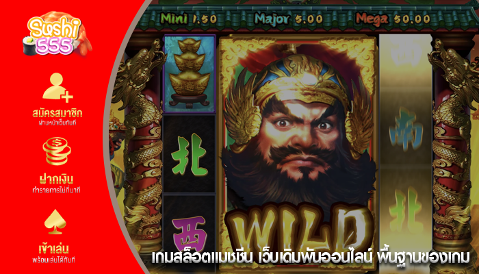 เกมสล็อตแมชชีน เว็บเดิมพันออนไลน์ พื้นฐานของเกม